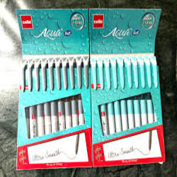 Cello Aqua Ball Pen - Set of 10 - Black 
